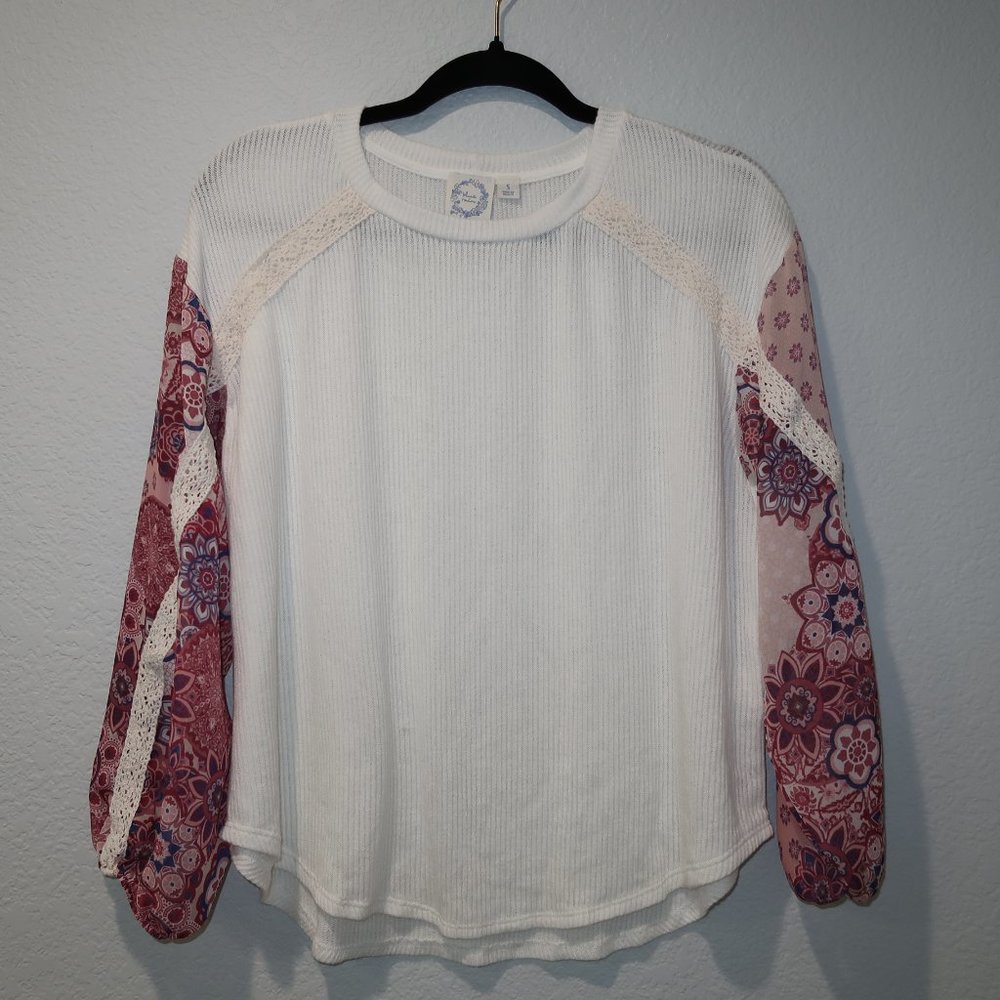Blue Rain Blouse Womens Bundle Lot Long Sleeve Lightweight Flowy Top S/M - Picture 6 of 17